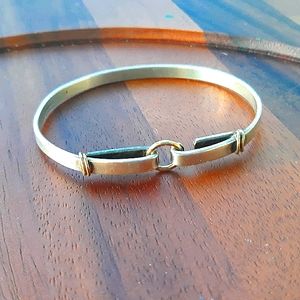 Tiffany & Co. Vintage 18k & 925 Double Loop Bangle